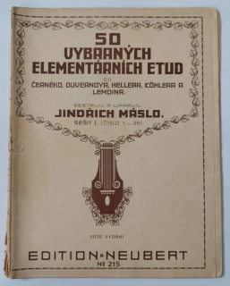 Jindřich Máslo - 50 vybraných elementárních etud I