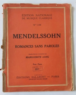 Mendelssohn Romances Sans Paroles