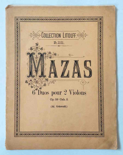 Mazas - 6 Snadných duet pro dvoje housle op.39 díl 2.