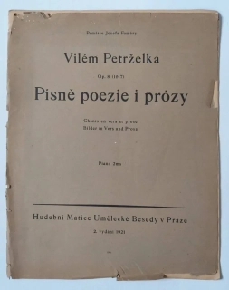 Vilém Petrželka - Písně poezie i prózy op. 8