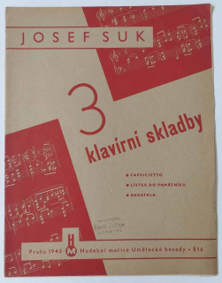 Josef Suk - 3 klavírní skladby