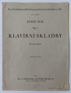 Josef Suk - Klavírní skladby op. 7
