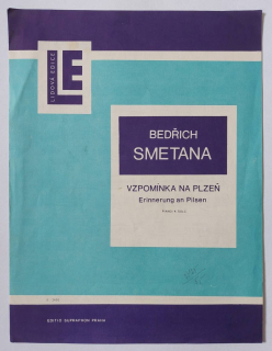 Smetana Bedřich - Vzpomínka na Plzeň klavír