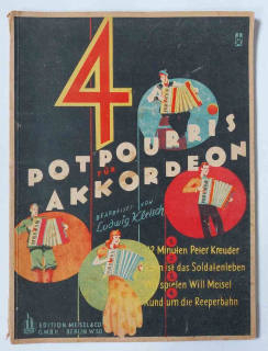 Ludwig Kletsch - 4 Potpourris für Akkordeon noty akordeon 