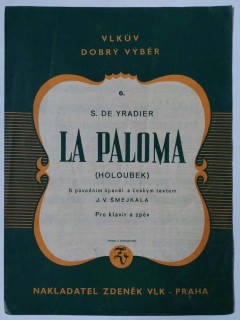 S. de Yradier - La Paloma klavír a zpěv