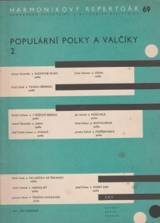 Harmonikový repertoir 69 - Taneční melodie 2 Vacek , Valdauf , Borovička