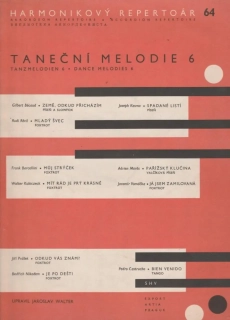 Harmonikový repertoir 64 - Taneční melodie 6 Gilbert Becaude , Bedřich Nikodem