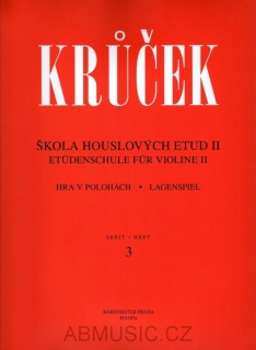 Krůček Václav - Škola houslových etud II (sešit 3, 4) - Noty  
