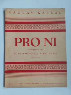 Václav Kaprál - Pro ni Cyklus písní 