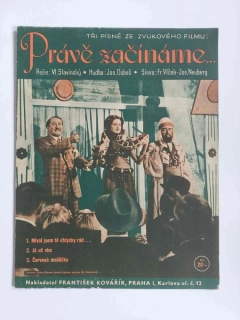 Právě začínáme - Tři písně ze zvukového filmu