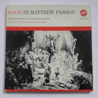 LP BACH St.Matthew Passion Ferdinand Grossman VOX SVBX 5200