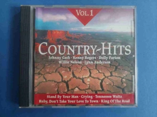 CD Country Hits Vol. 1 - Johnny Cash , Kenny Rogers , Dolly Parton