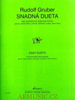 Gruber Rudolf - Snadná dueta pro zobcové flétny