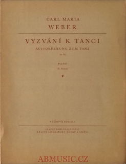 Weber Carl Maria - Vyzvání k tanci op.65 noty