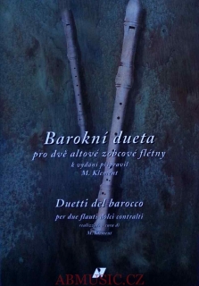 Klement Miloslav - Barokní dueta pro dvě altovou zobcové flétny