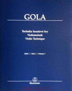 Zdeněk Gola - Technika houslové hry - Sešit 1 