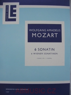 W. A. Mozart . - 6 Sonatin