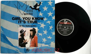 12" Vinyl Single - MILLI VANILLI Girl You Know It's True