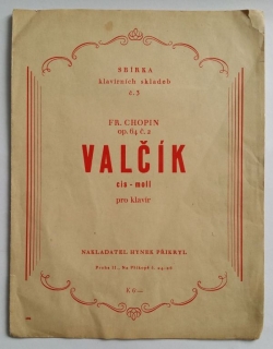 Chopin Fryderyk - Valčík Cis moll op. 64 č. 2 pro klavír