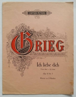 Edvard Grieg - Ich liebe dich op. 41 č. 3