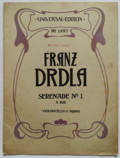 Franz Drdla - Serenade 1 - violoncello a klavír