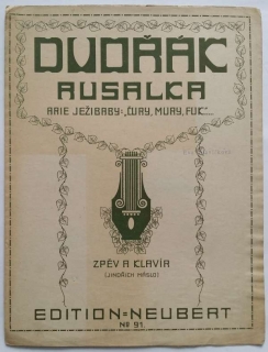 Antonín Dvořák - Rusalka " Árie Ježibaby: Čury, mury, fuk " - zpěv a klavír