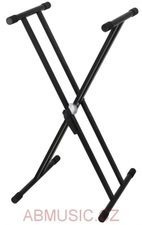 Stojan na klávesy černý dvojitý BSX - stojan na keyboard GEWA