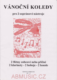 Vánoční koledy pro 2 sopránové nástroje - Flétny,housle