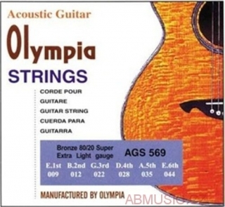 Struny Olympia AGS 569 pro akustickou kytaru