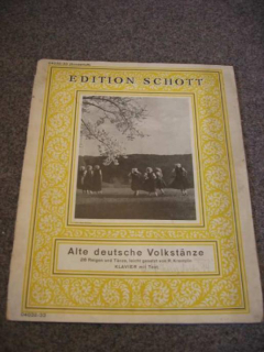 Edice Schott - Staré německé tance Alte deutsche Volkstänze