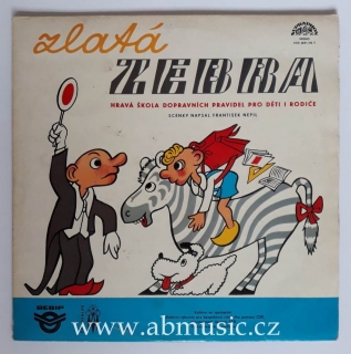 LP Spejbl a Hurvínek - Zlatá Zebra - Hravá Škola Dopravních Pravidel Pro Děti I Rodiče - František Nepil
