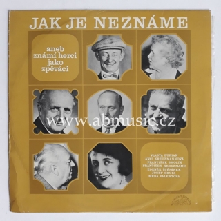 LP Jak je neznáme aneb známí herci jako zpěváci 1971