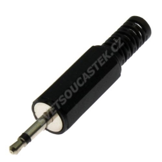 Konektor Jack 2.5 mm mono plast