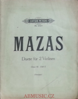 Mazas - dueta pro dvoje housle op.40 ,díl 2.